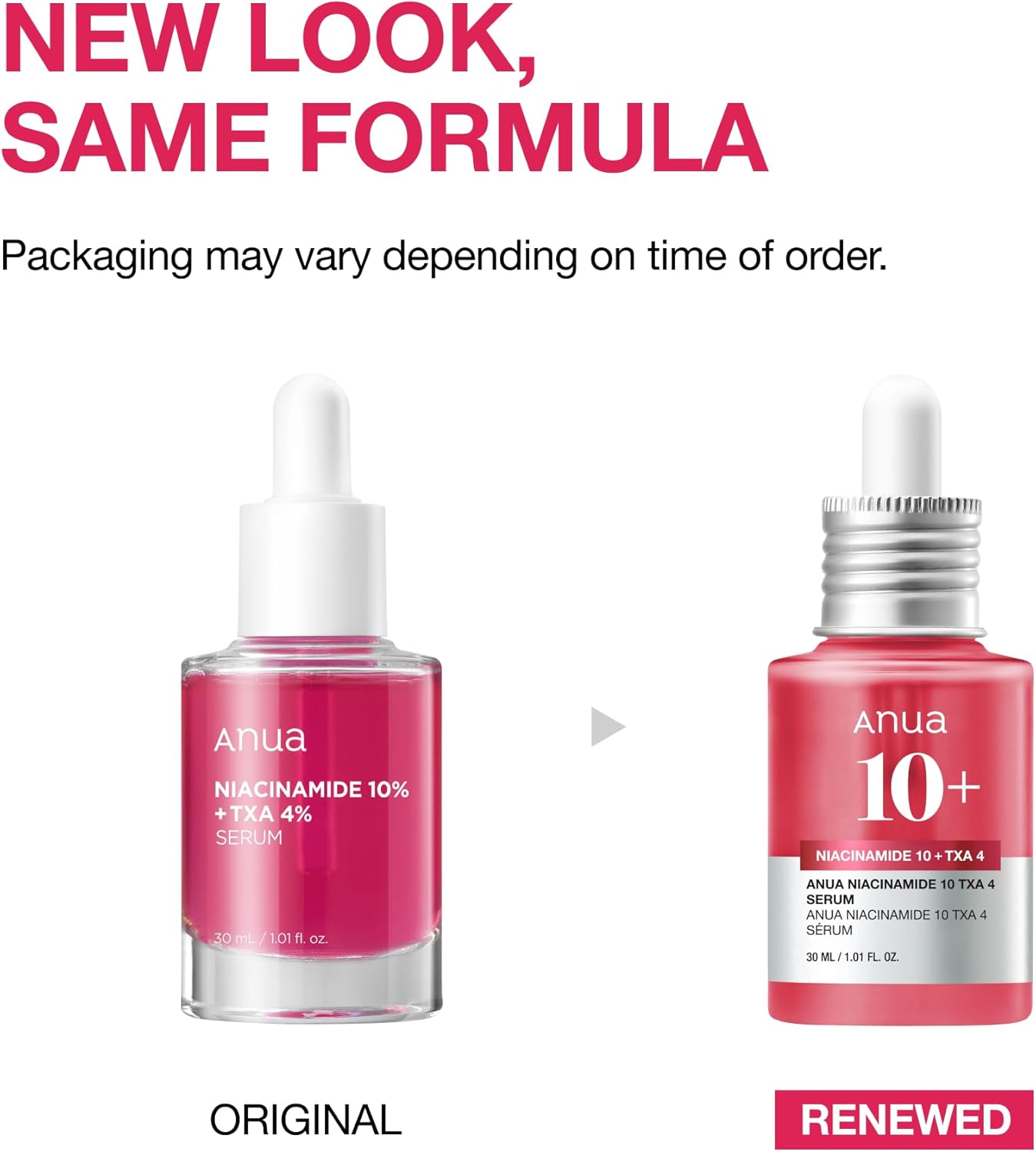 ANUA 10% Niacinamide+ 4% TXA Serum, Ceramide, Hyaluronic Acid, Tranexamic Acid, Vitamin B12, Dark Spot Serum 30ml