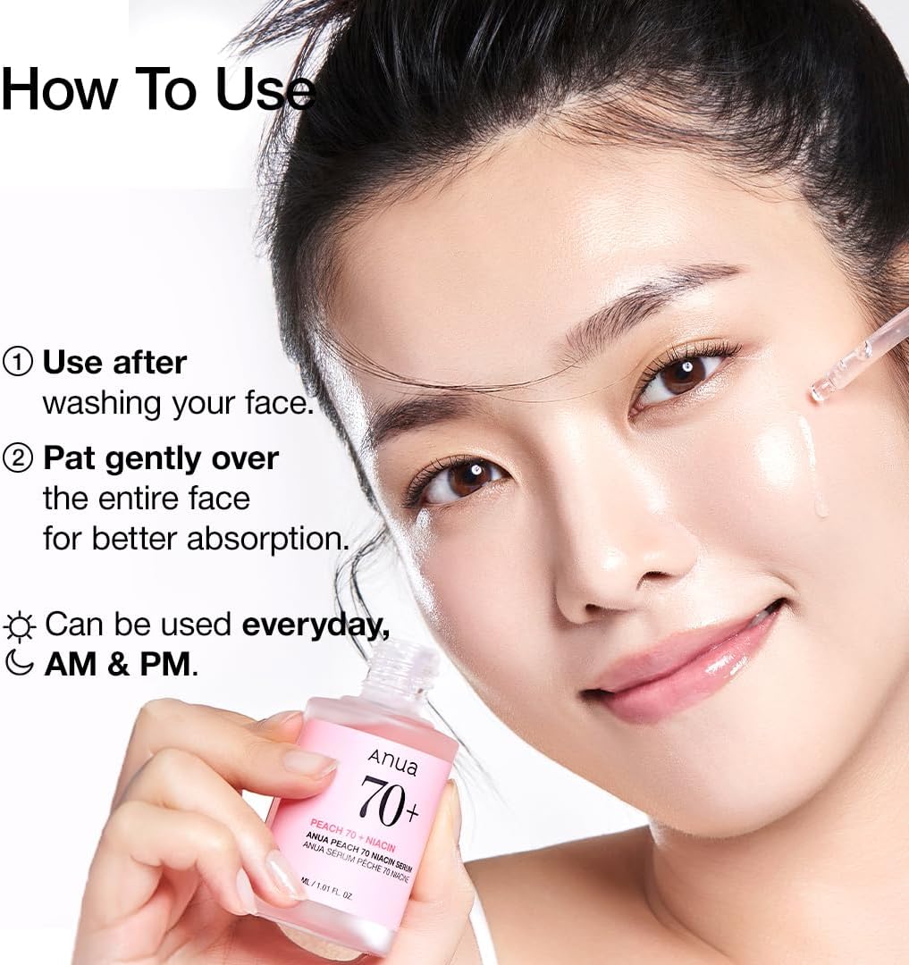 ANUA Peach 70 Niacinamide Serum 30ml