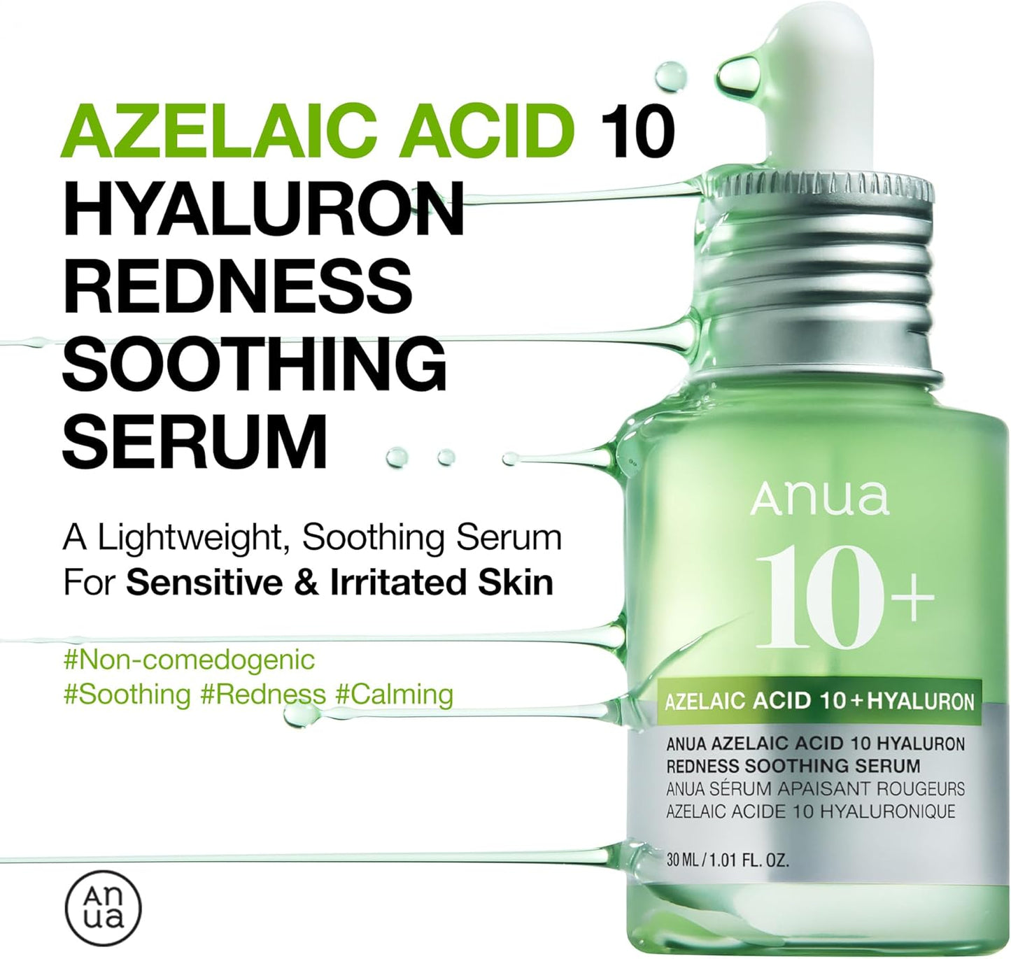 Anua Azelaic Acid 10 Hyaluronic Redness Soothing Serum 30ml