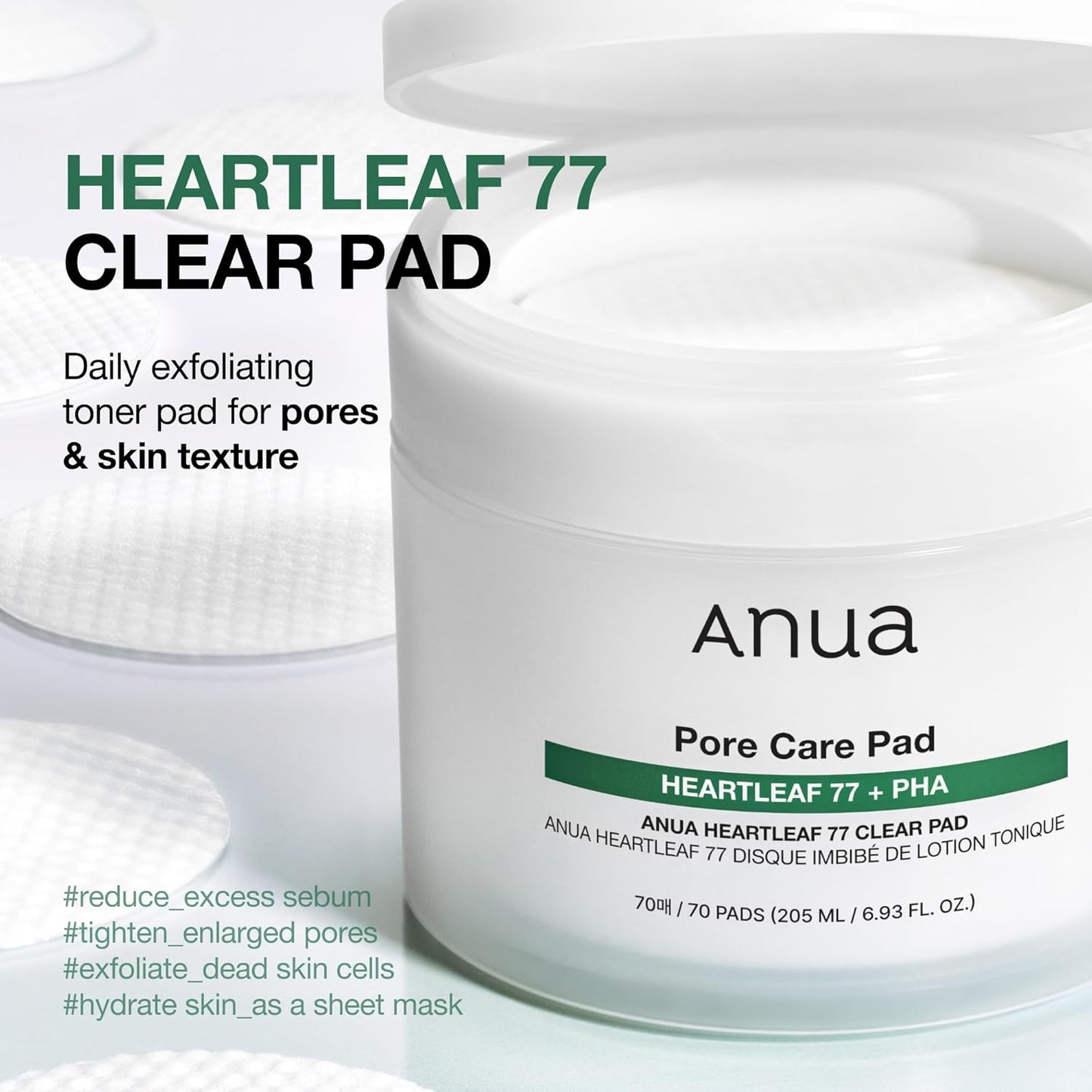 ANUA HEARTLEAF 77% TONER PAD