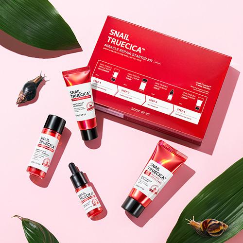 Some By Mi Snail Truecica Starter Kit 30ml gel cleanser + 30ml toner + 10ml serum + 20g cream