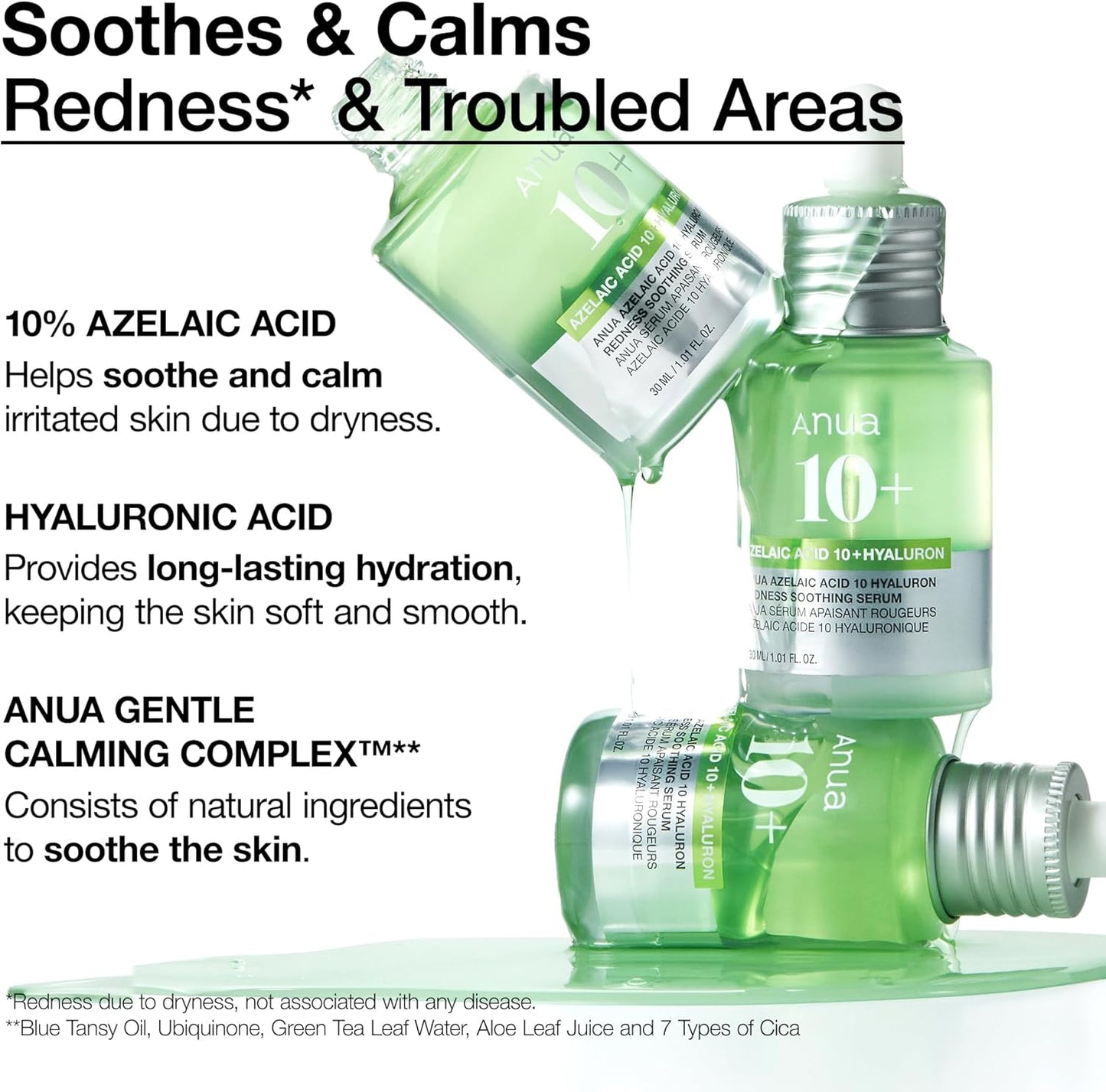 Anua Azelaic Acid 10 Hyaluronic Redness Soothing Serum 30ml