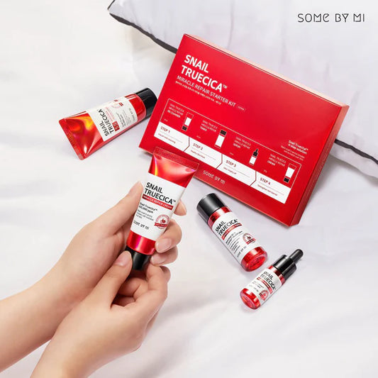 Some By Mi Snail Truecica Starter Kit 30ml gel cleanser + 30ml toner + 10ml serum + 20g cream